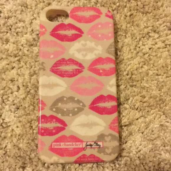 Pink and gray lip phone case 5s - Picture 1 of 1